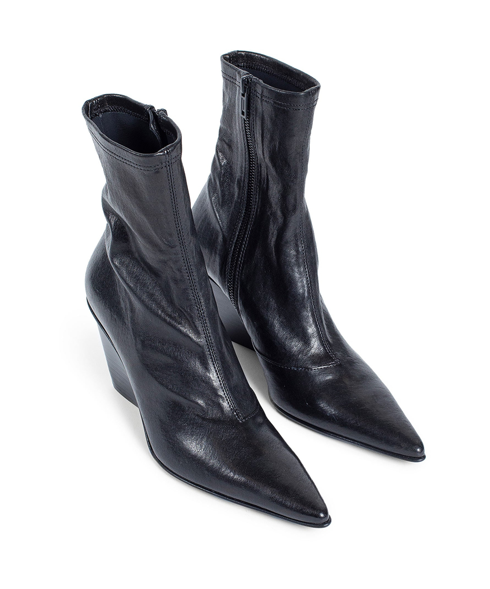 Ann Demeulemeester Woman Black Boots In Black