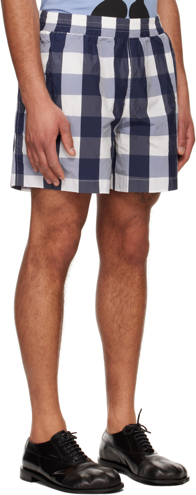 Walter Van Beirendonck Navy Basic Shorts In Multi
