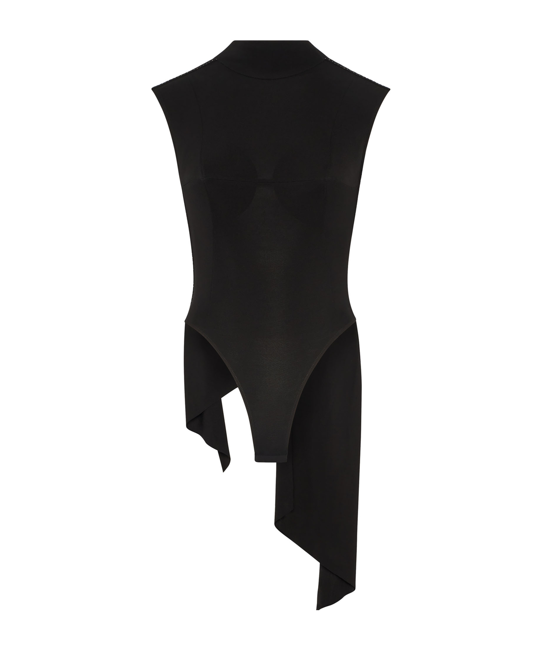 Jean Paul Gaultier Backless Blouse In Black