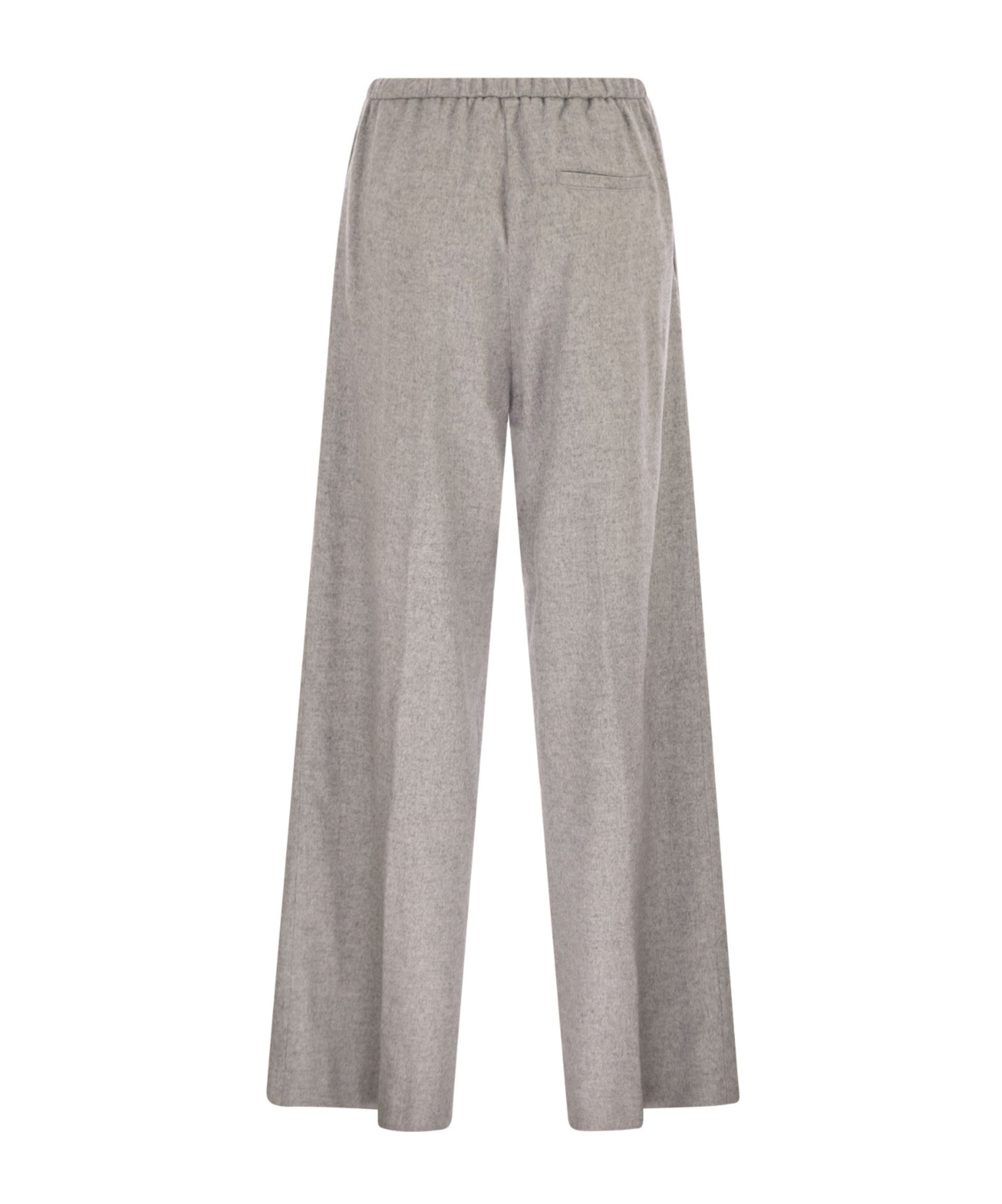 Herno Resort Trousers In Cashmere And Silk In Gray