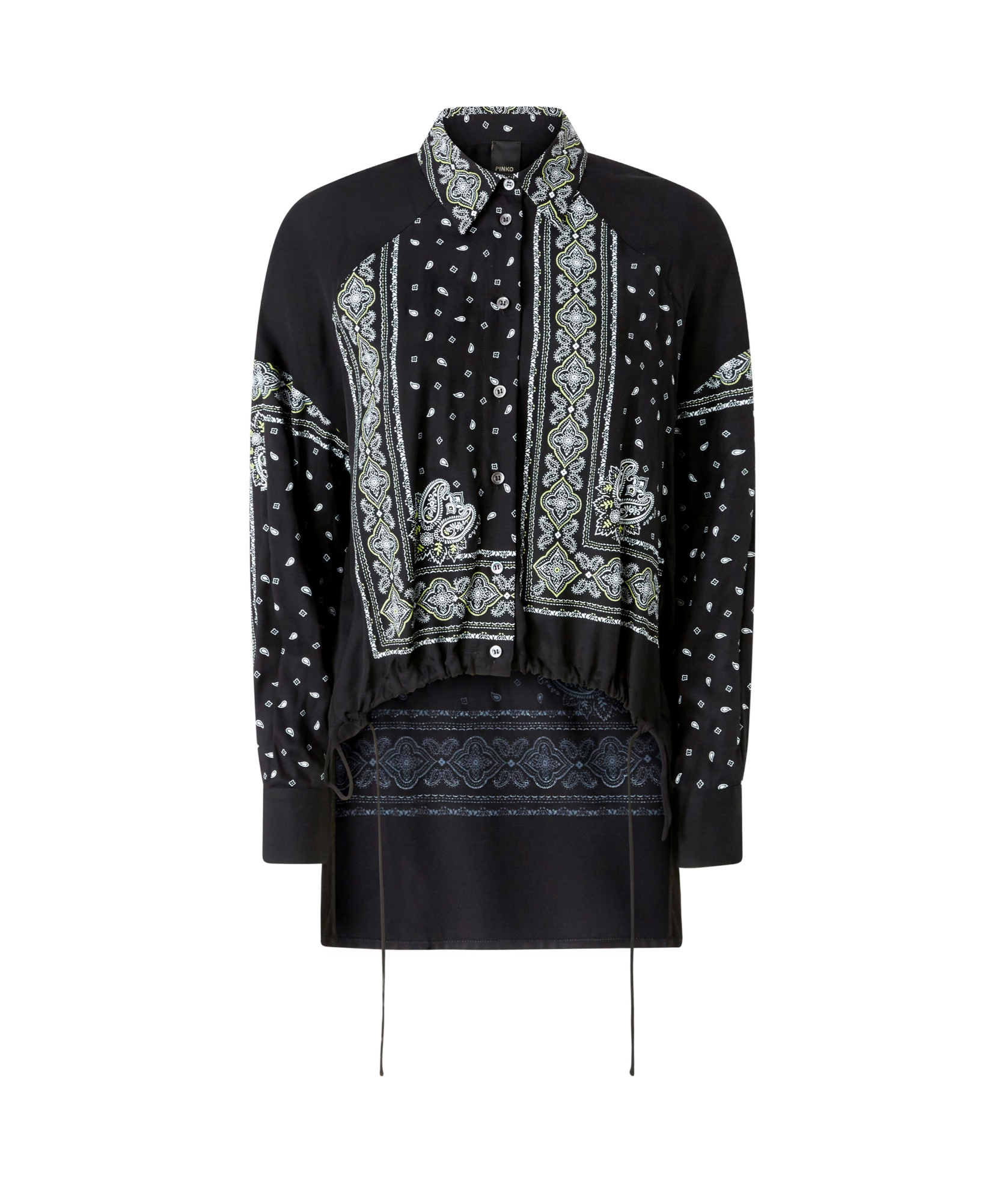 Shop Pinko Printed Shirt In Black