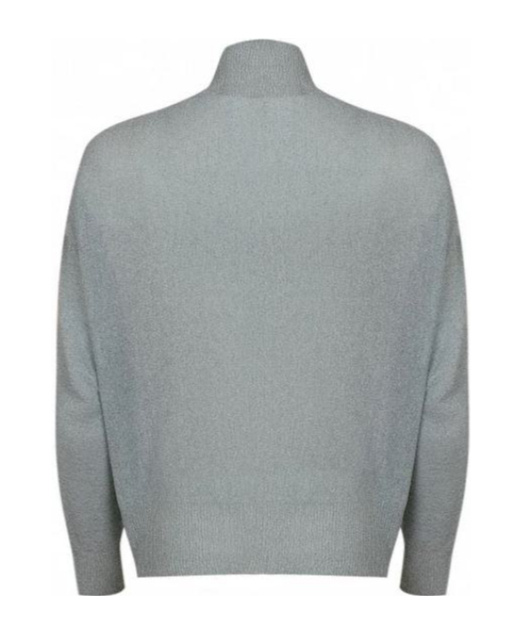 D Exterior Ruffle Detail Sweater In Green