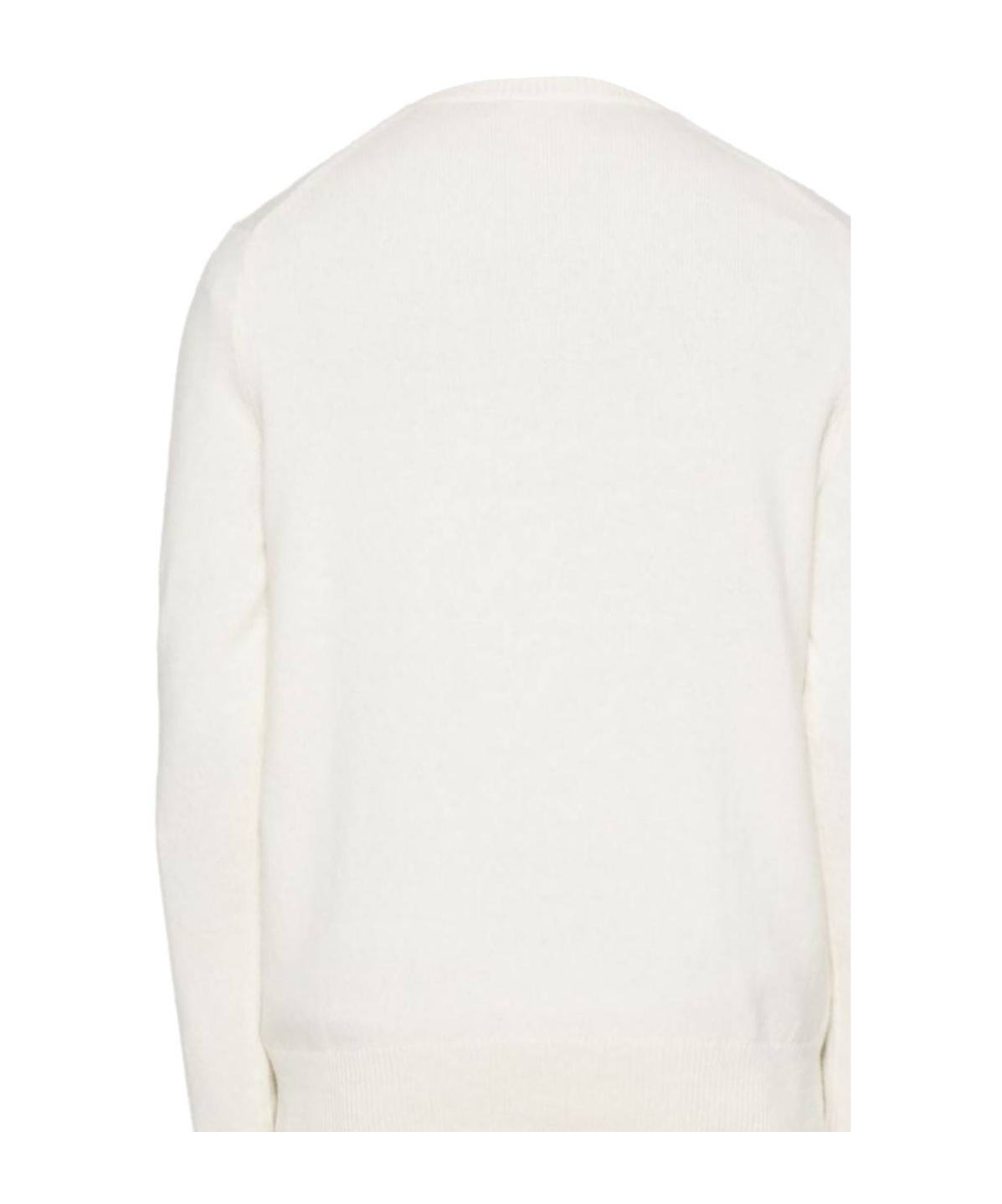 Shop Polo Ralph Lauren Polo Pony-embroidered Sweater In White
