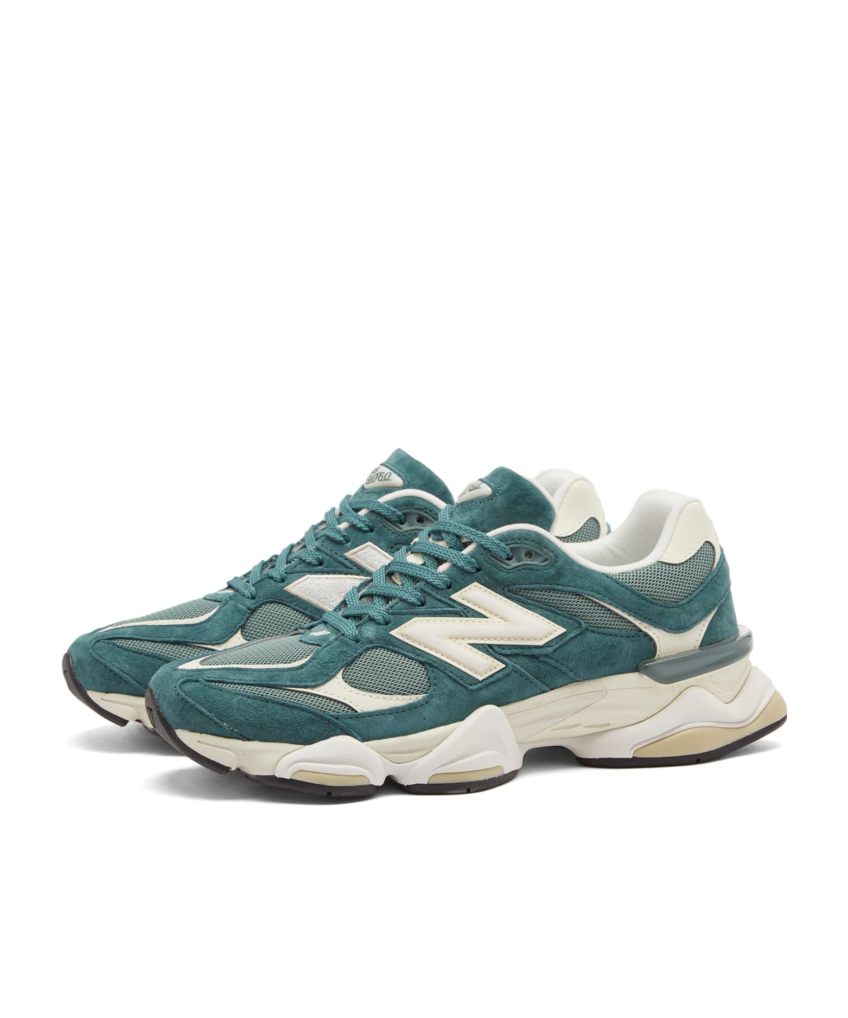 New Balance Teal Sneakers With Textured Suede In Green