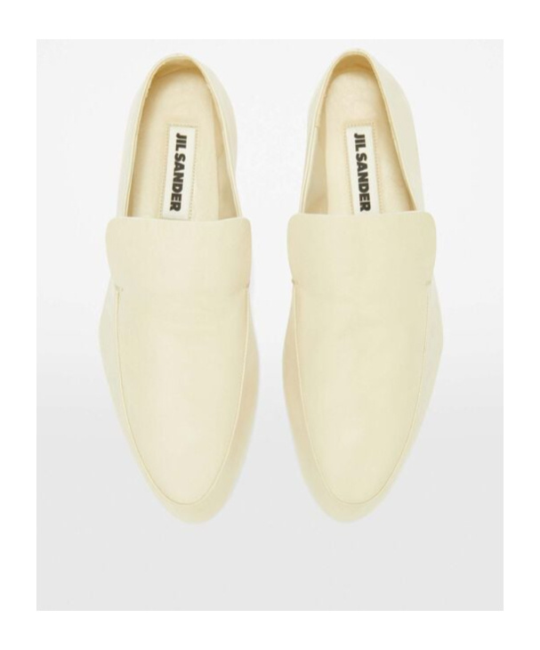 Shop Jil Sander Loafers In Nude