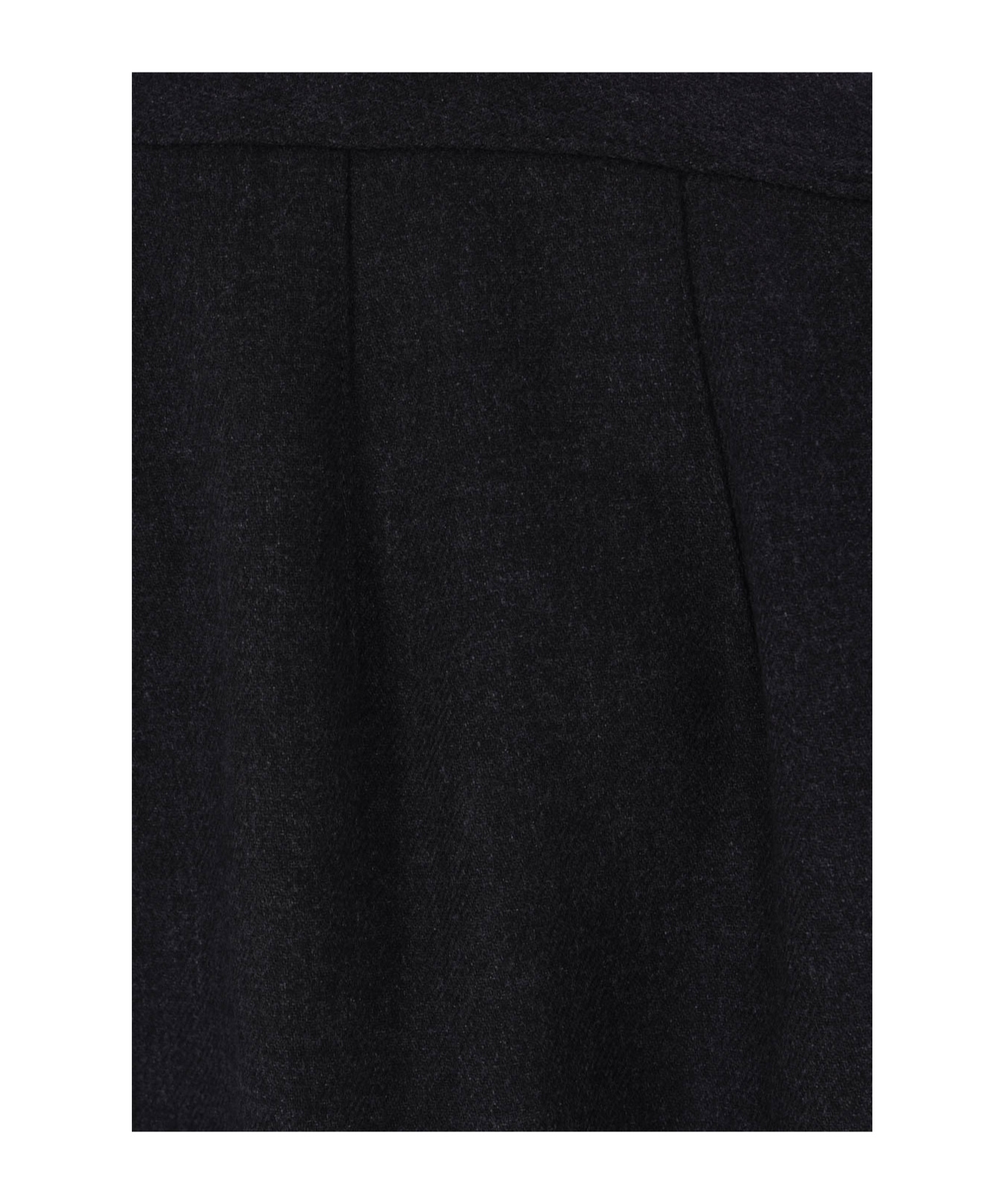 Dries Van Noten Oversized High Collar Jacket With Elastic Hem In Black