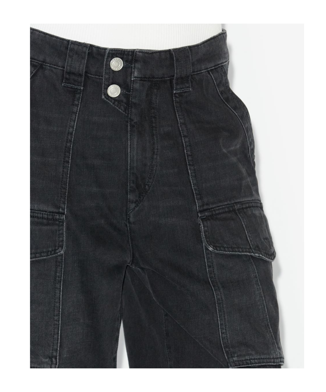 Isabel Marant Étoile Belt-loop Denim Shorts In Black