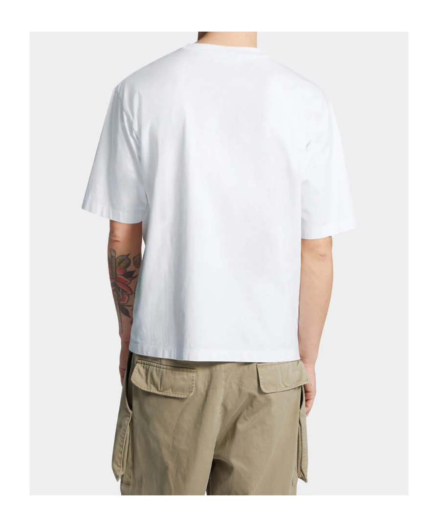 Dsquared2 Graphic Logo Oversized T-shirt In White