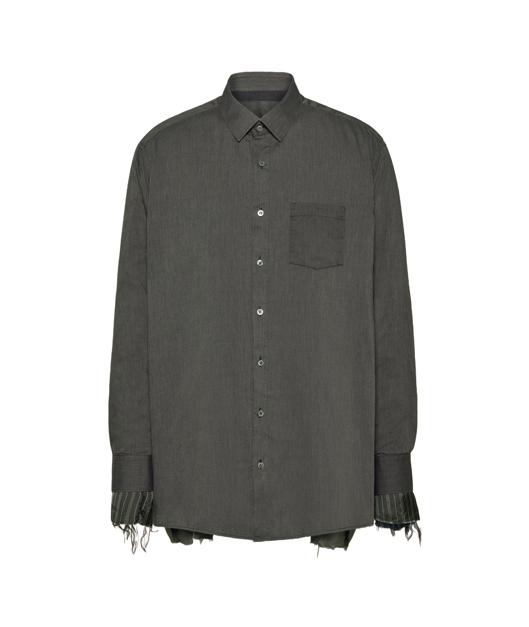Maison Margiela Patchwork Inside-out Jacket Man Charcoal In Charcoal