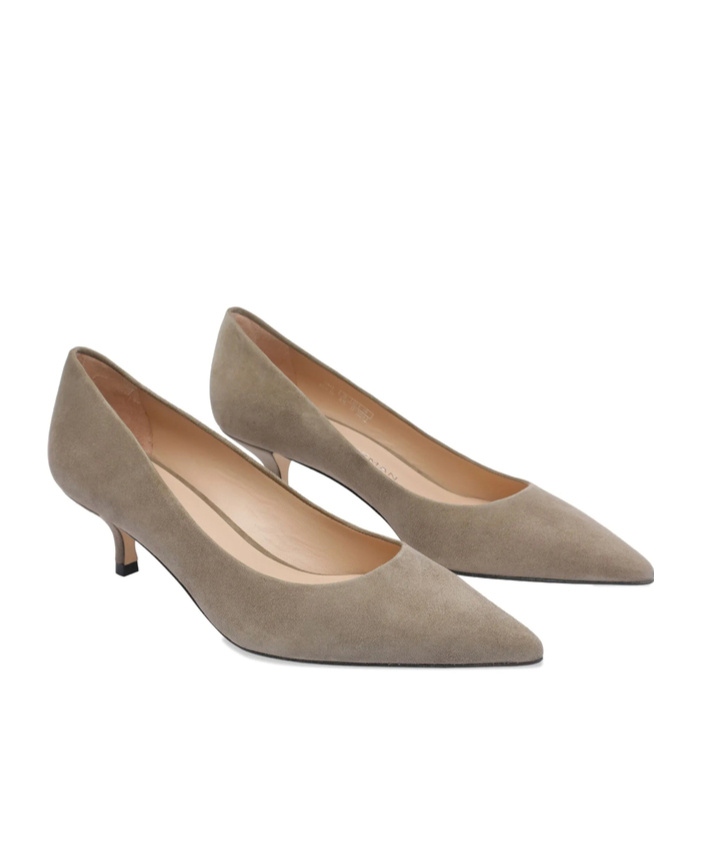 Stuart Weitzman Pointed Toe Suede Finish Pumps
