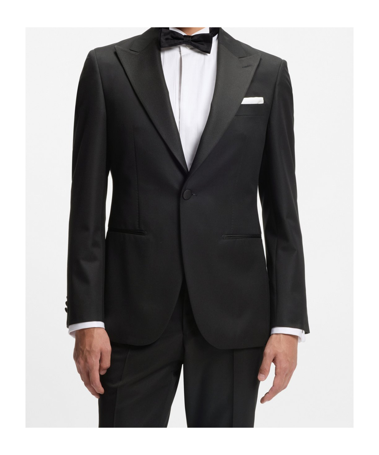Hugo Boss Long-sleeved Suit In Black