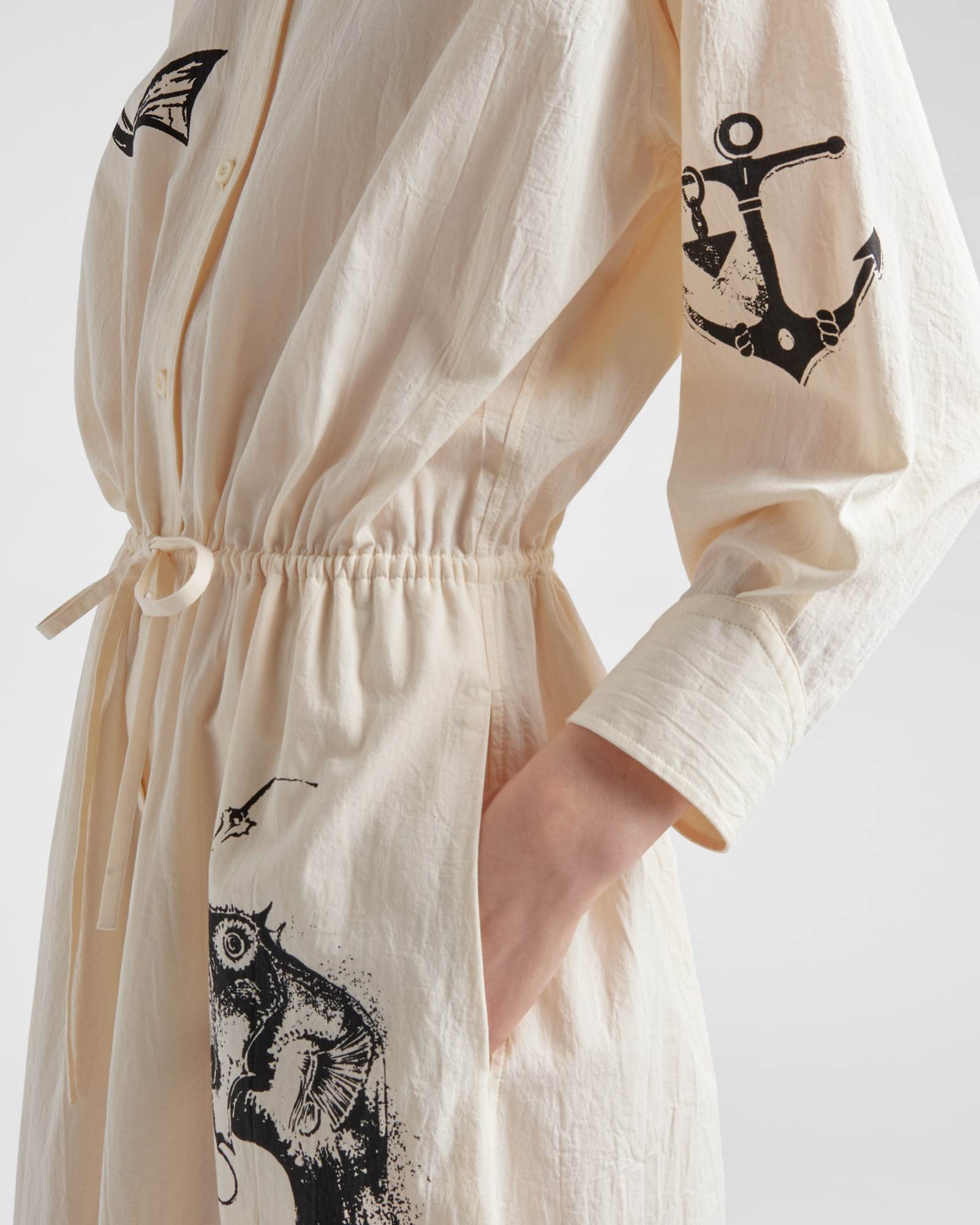 Prada A Long Dress In White