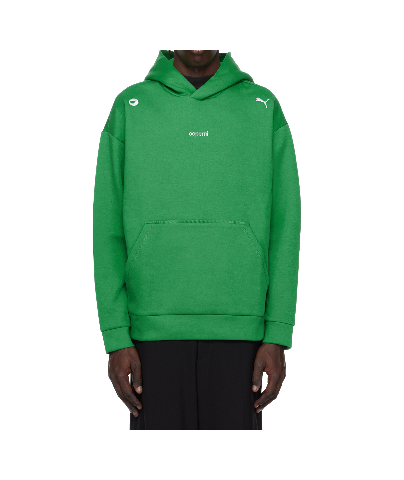 Coperni X Puma Edition Jersey Hoodie In Green