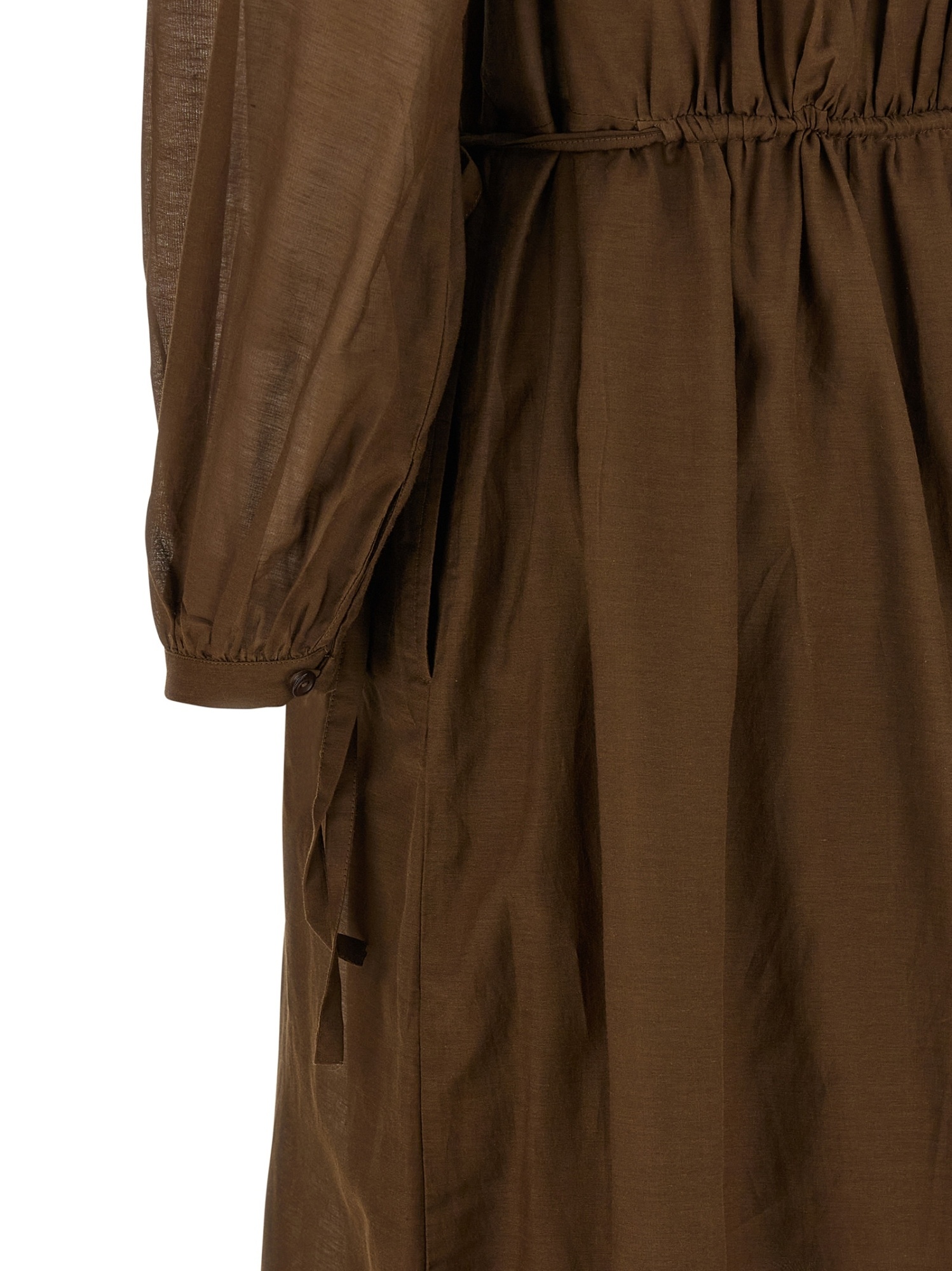 Isabel Marant Étoile Ruffled Button-front Maxi Dress In Brown