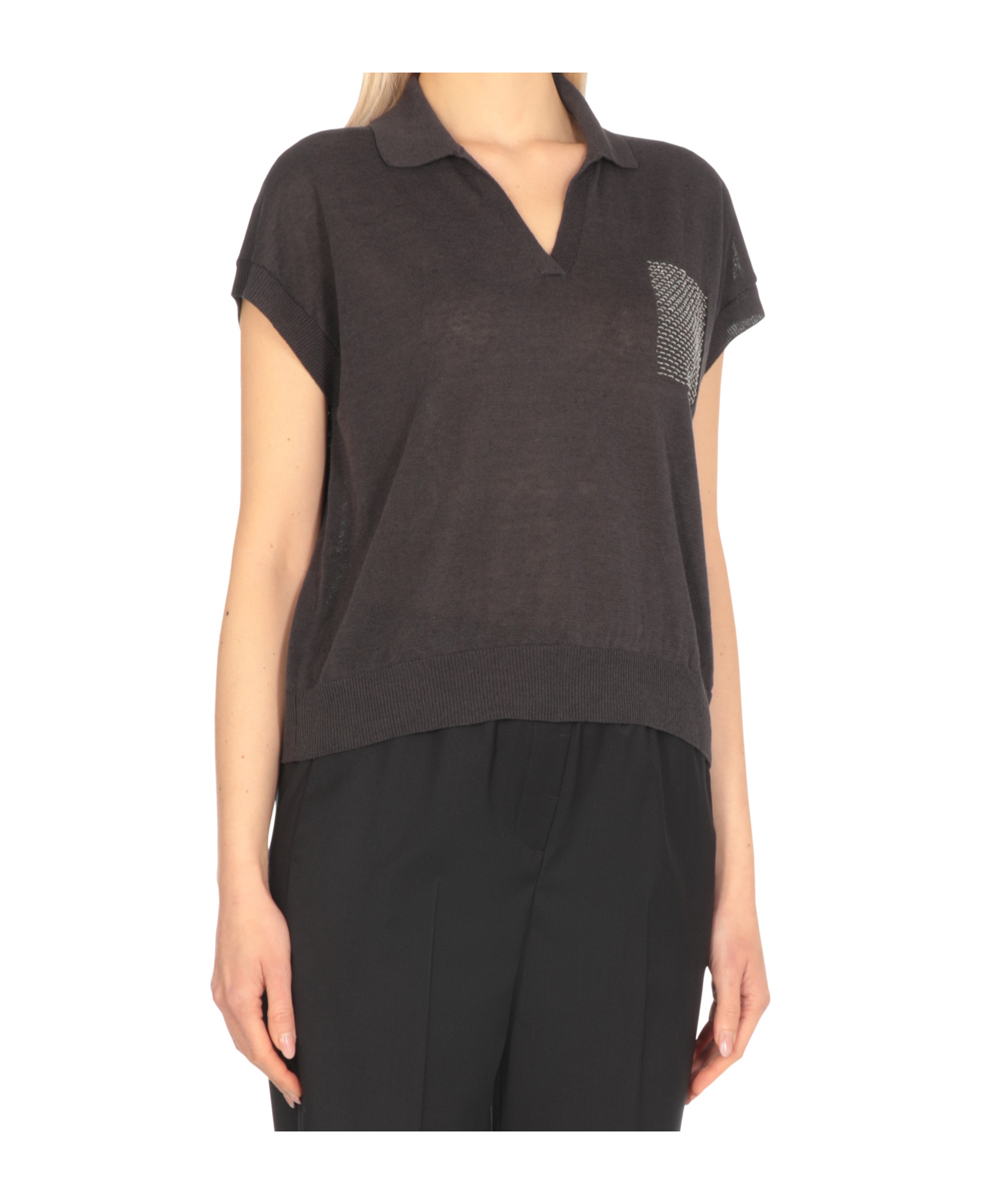 Shop Peserico Chain-link Pocket T-shirt