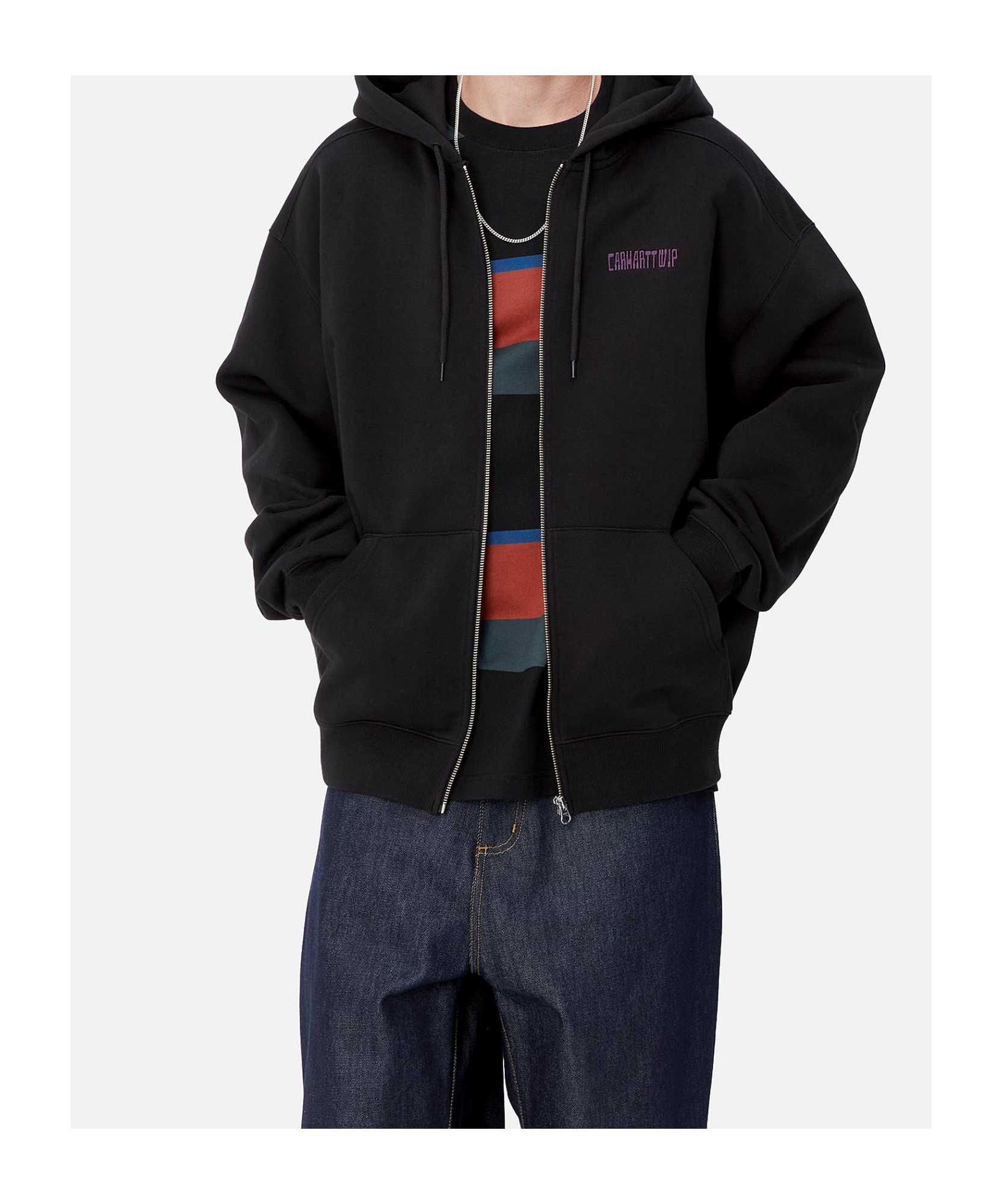 Carhartt Hooded Think Tank Sweatshirt In Black