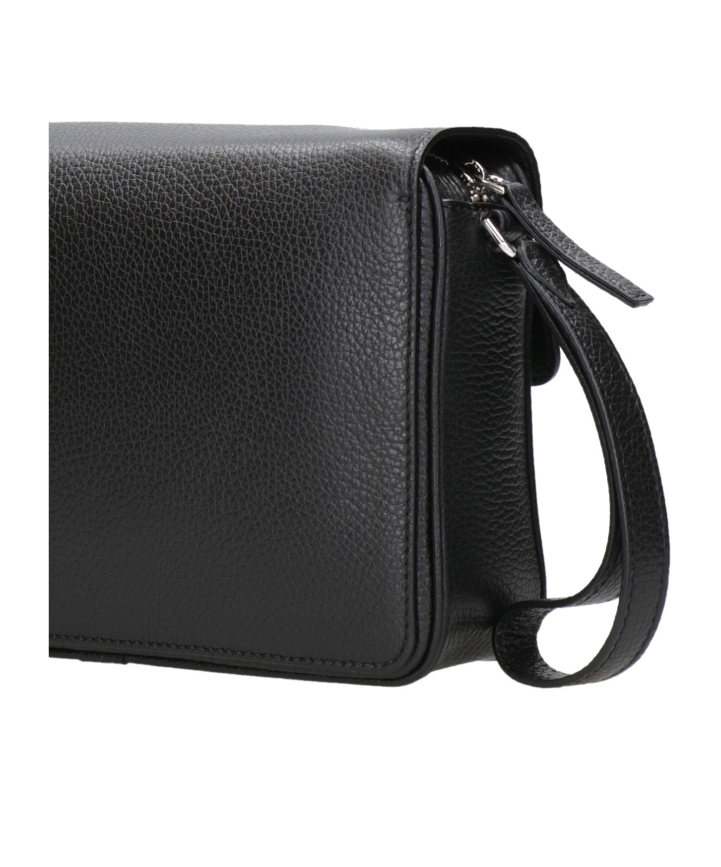 Shop Orciani Black Clutch With Logo