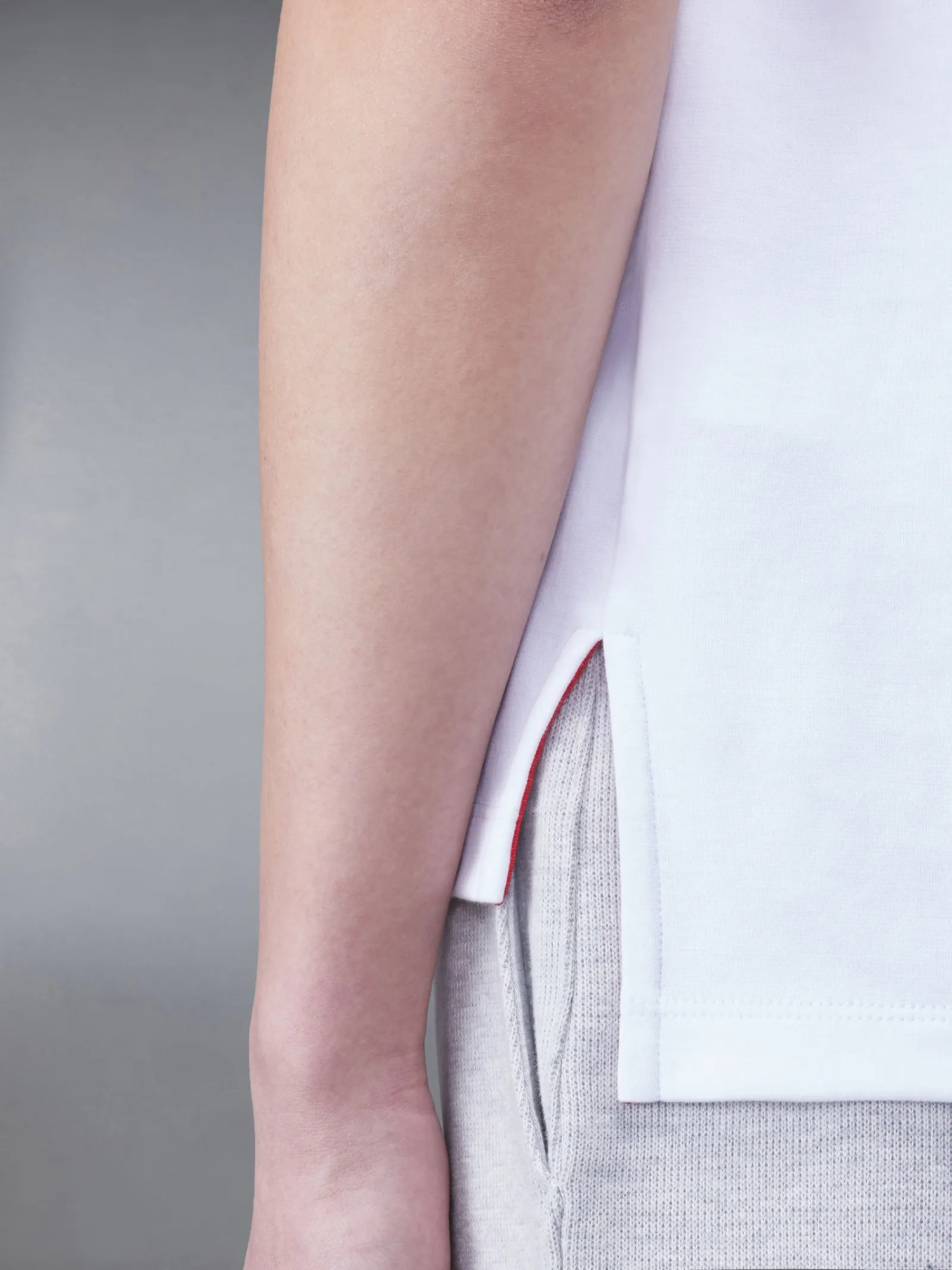 Thom Browne 4-bar Stripes Crewneck T-shirt In White