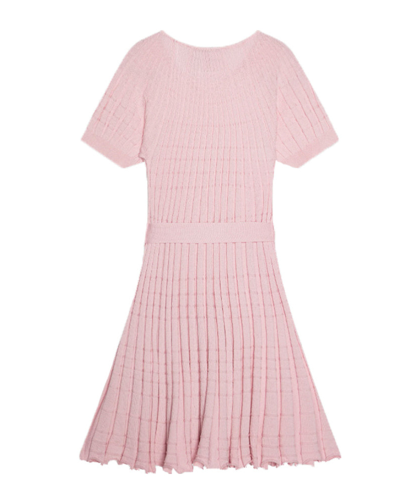 Emporio Armani Belted Dress In Pink