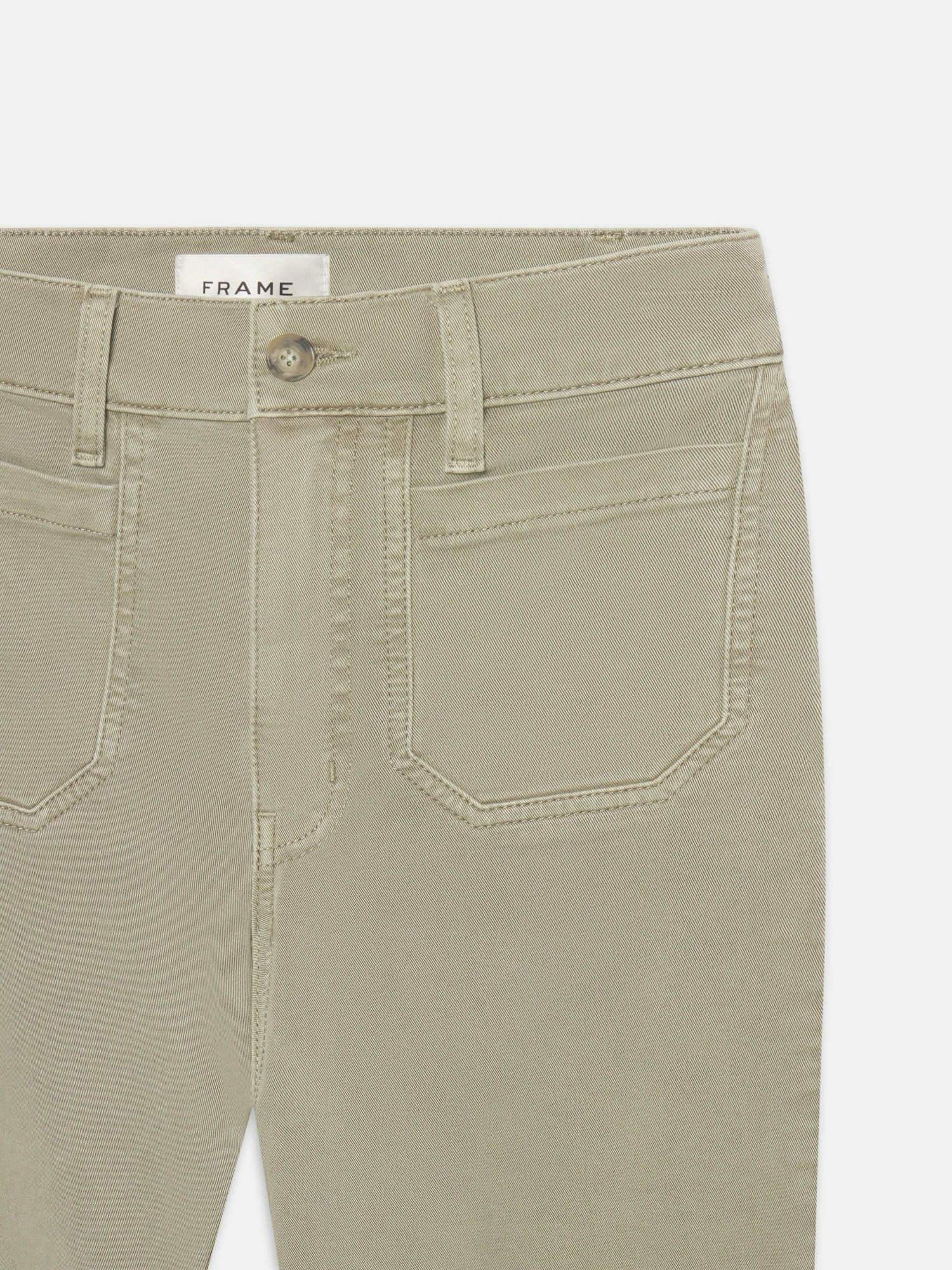 Frame Le Slim Palazzo Modernist Pocket In Thyme