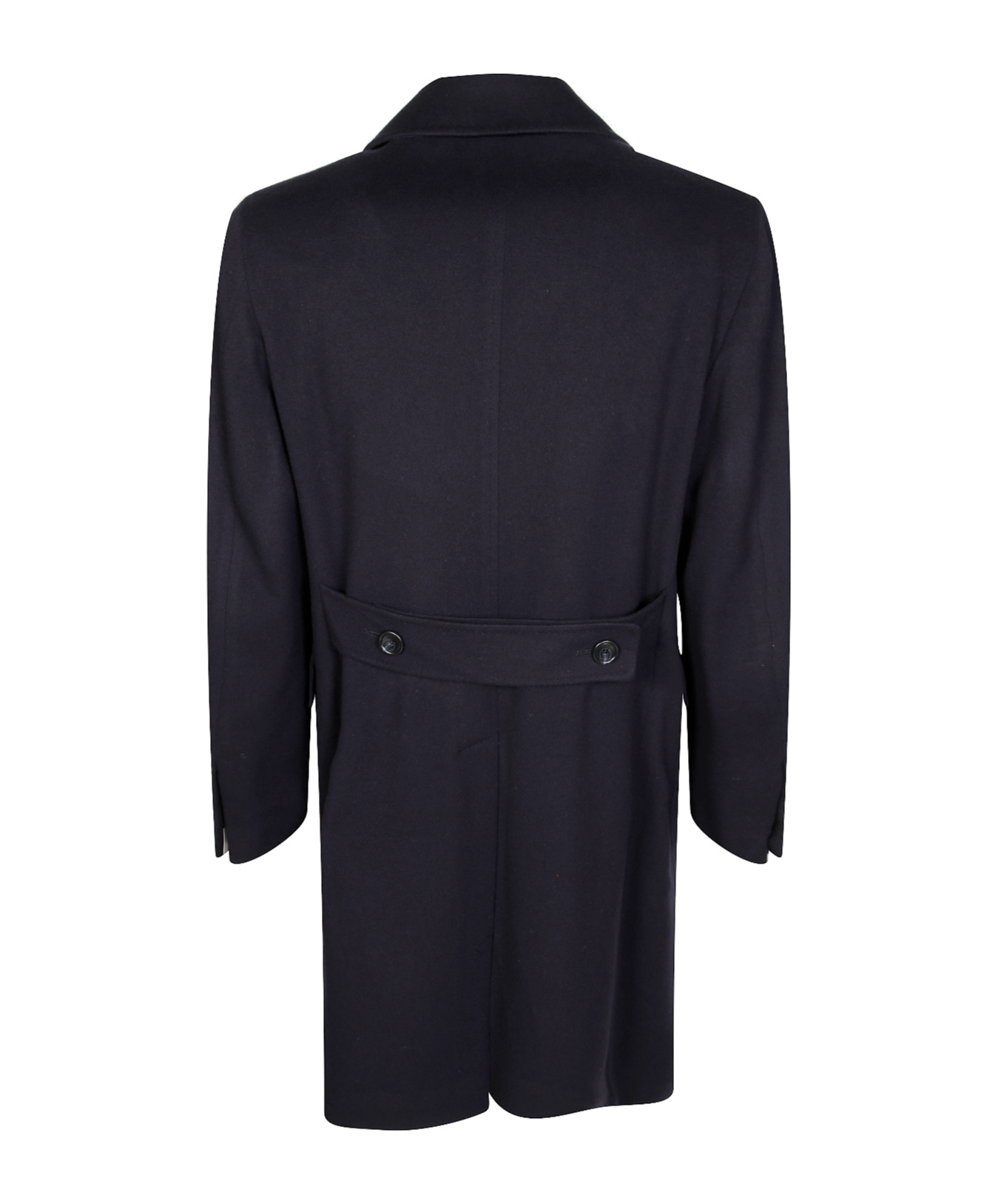 Tagliatore Double-breasted Wool Chacemire Coat In Black
