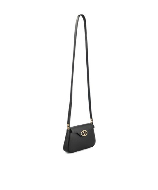 Valentino Garavani Vlogo Signature Shoulder Bag In Black
