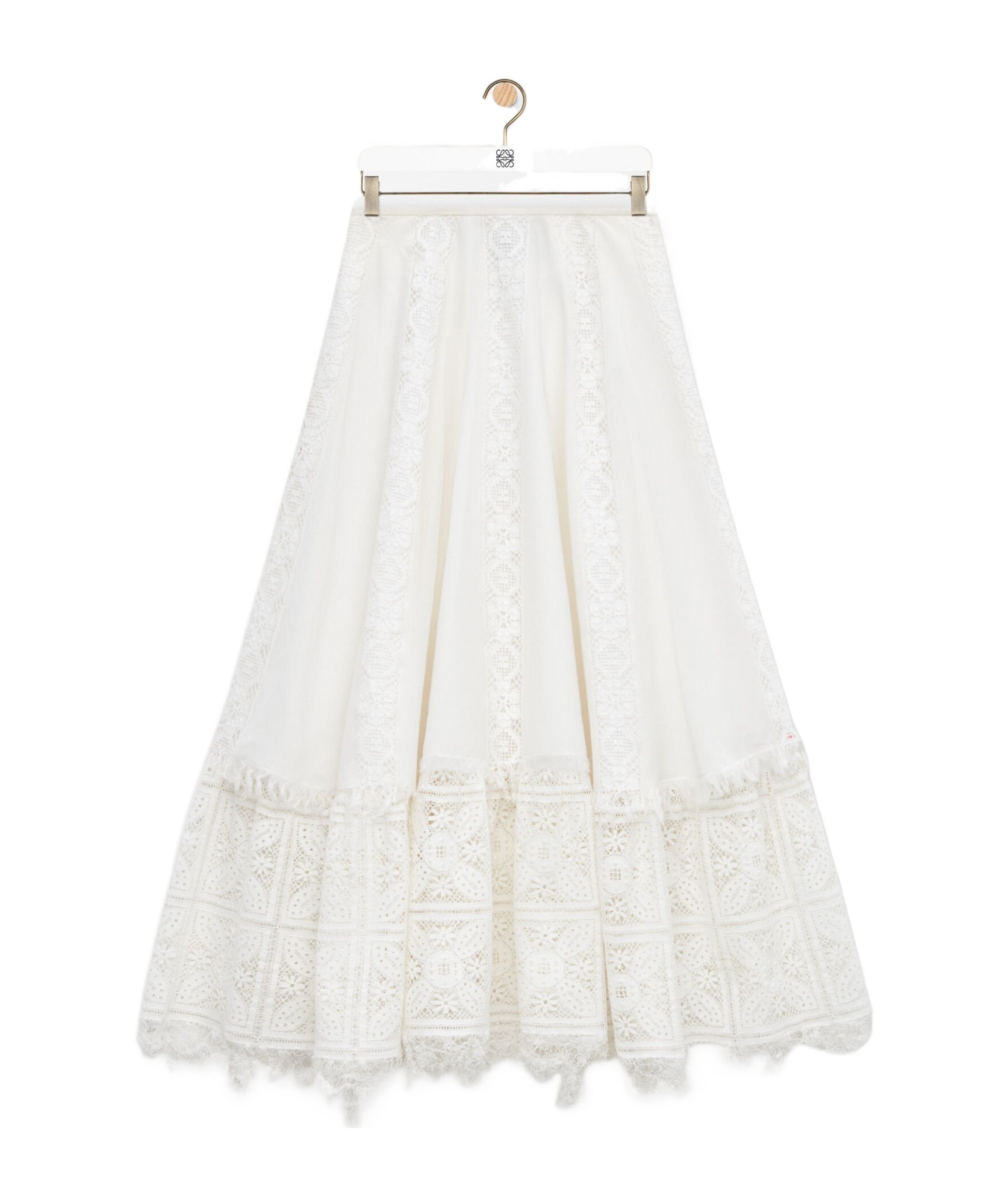 Loewe Skirt In Cotton And Silk In Multi