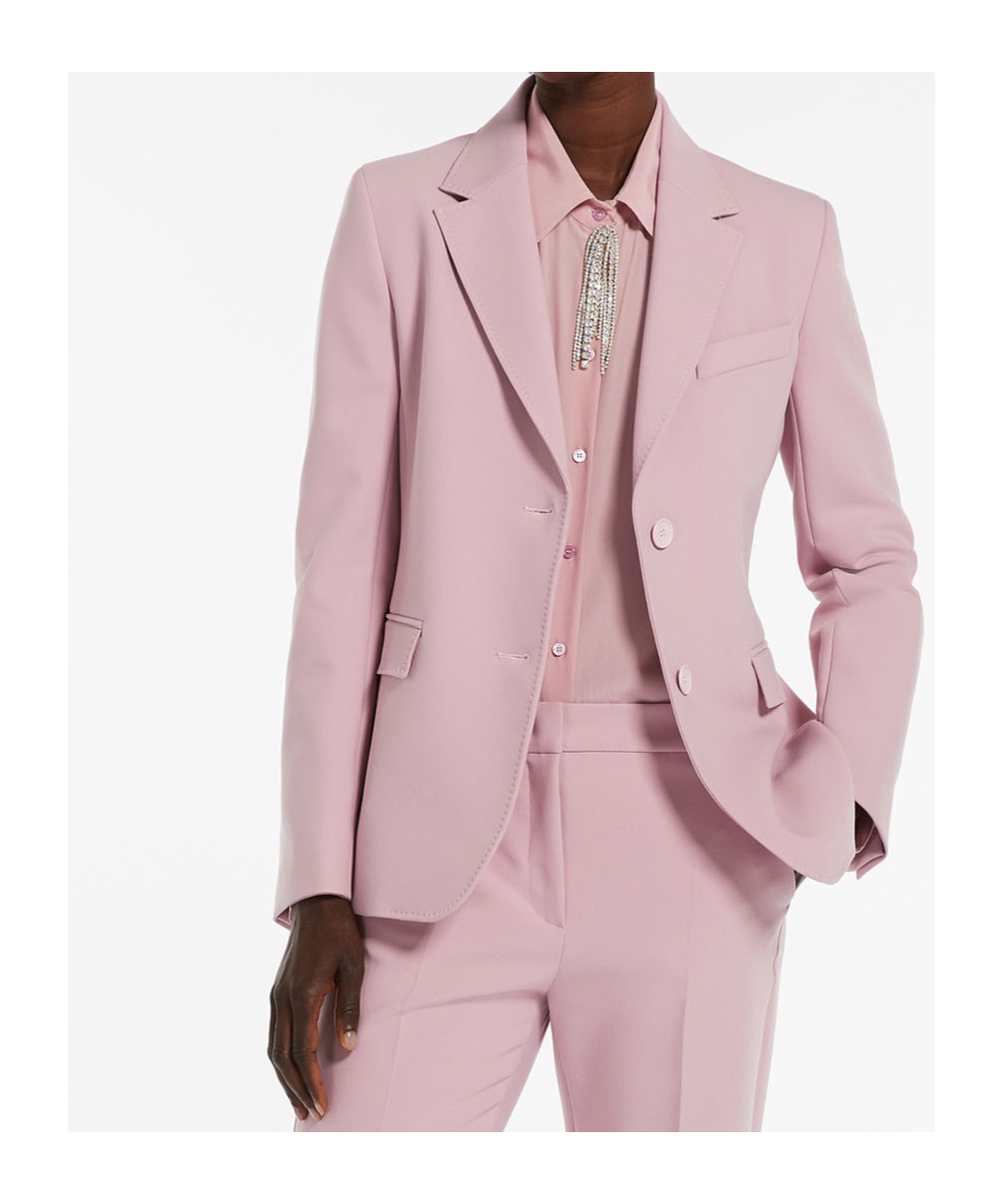 Weekend Max Mara Single-breasted Uva Blazer In Pink