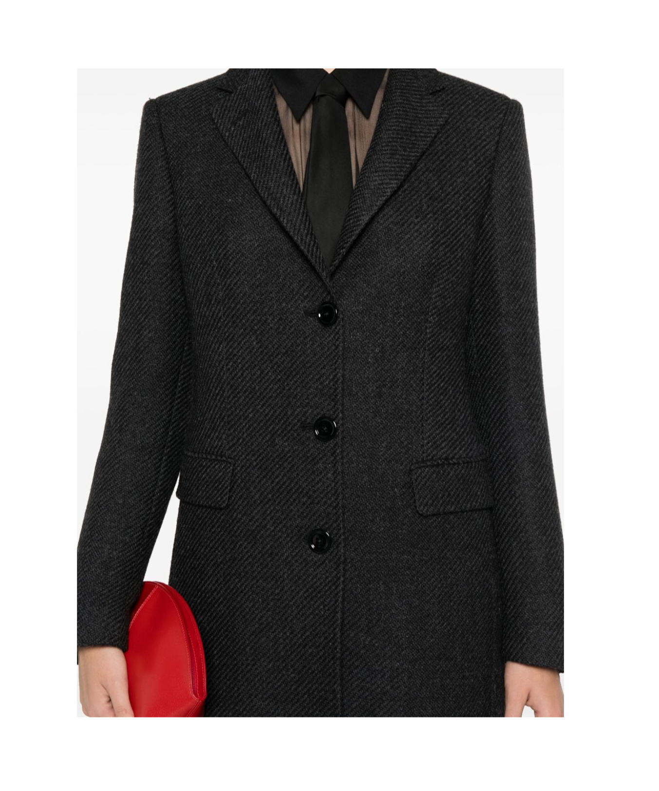 Shop Tagliatore C-parigi Coat In Black