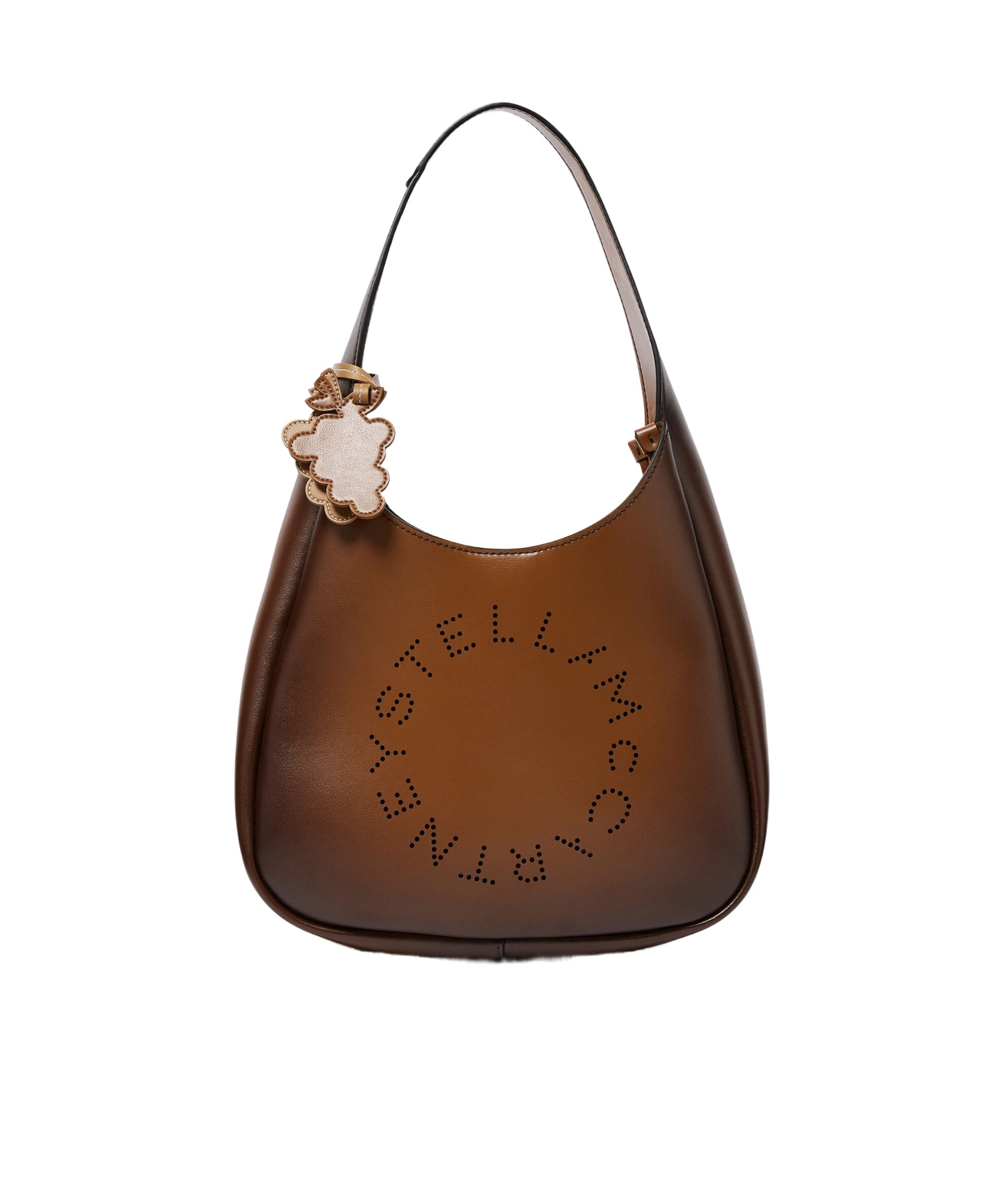 Stella Mccartney Logo Casual Wandering Handbag In Brown