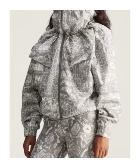 Adidas By Stella Mccartney Item Jacket Printed In Gray