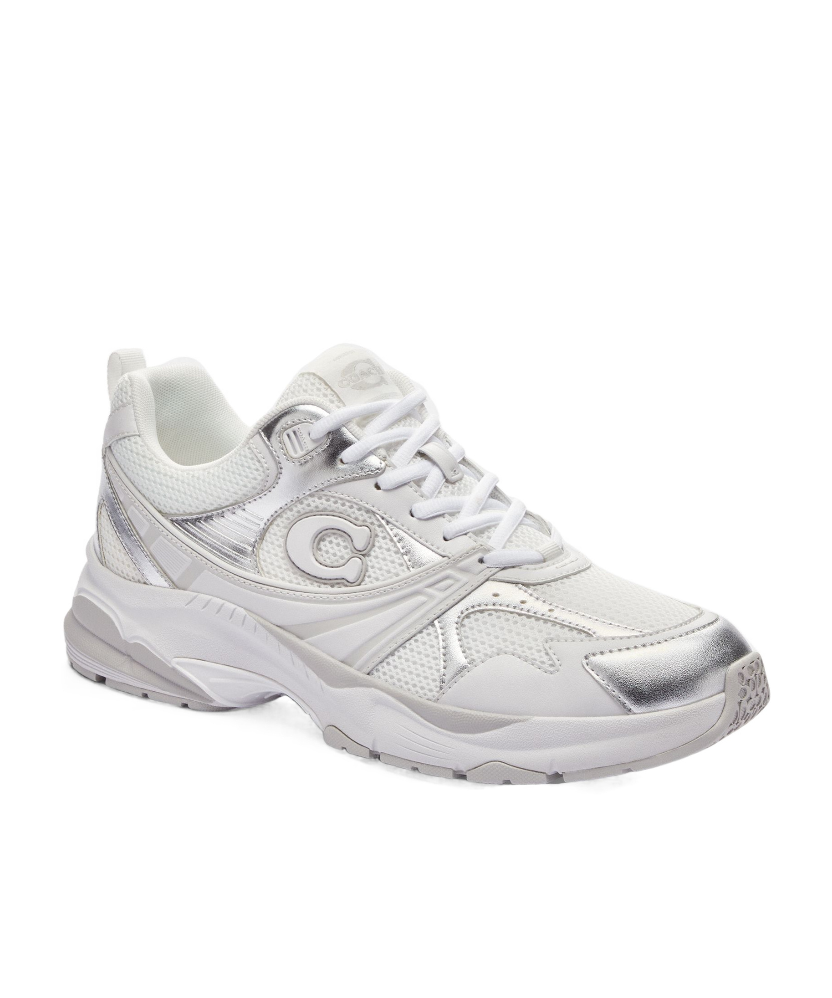 Coach Mesh Sneaker In White