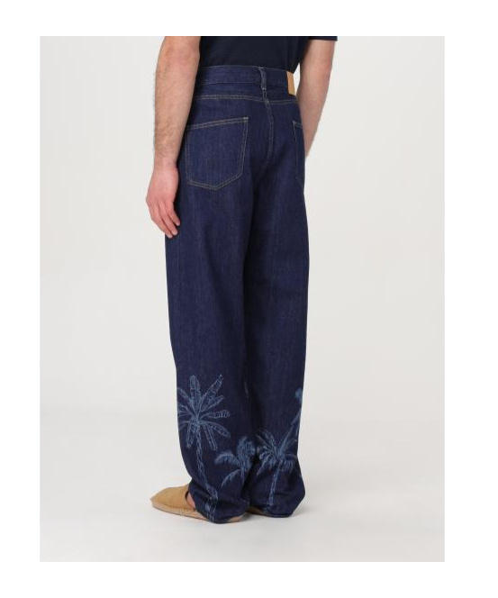 Alanui Graphic-print Cotton Straight-leg Jeans In Black