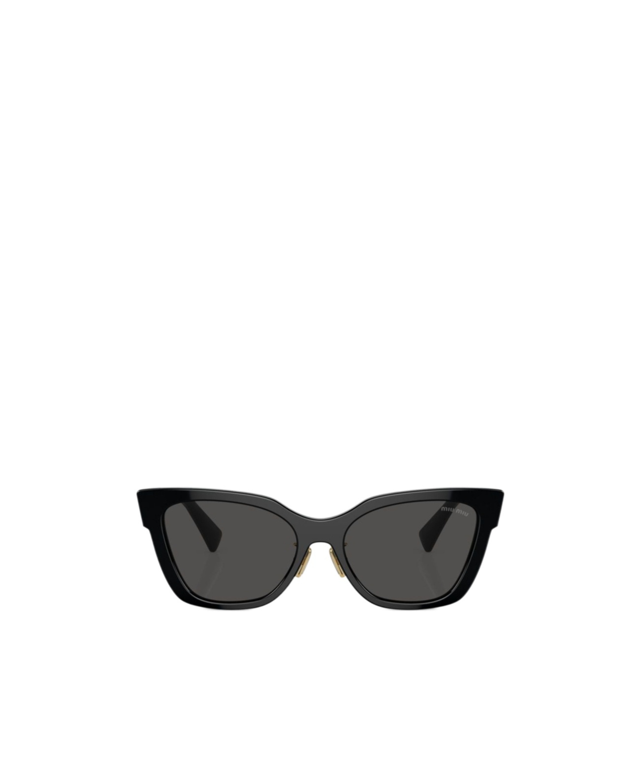Miu Miu Logo Sunglasses In Black