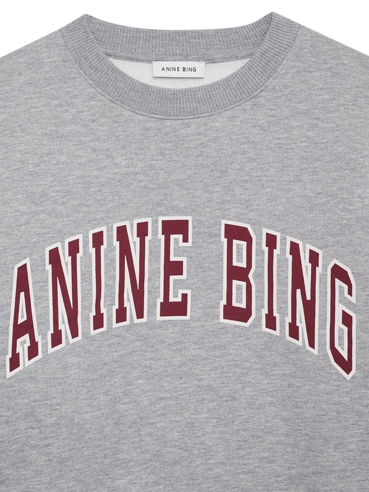 Anine Bing Long Sleeve Sweatshirt In Red