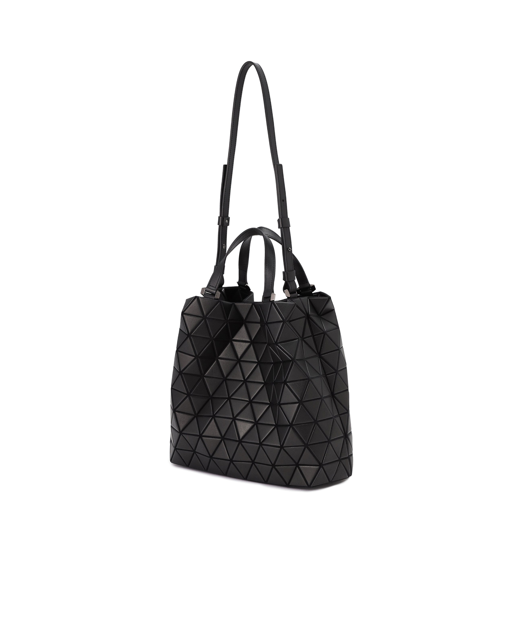 Shop Bao Bao Issey Miyake Crystal Matte Shoulder Bag In Black