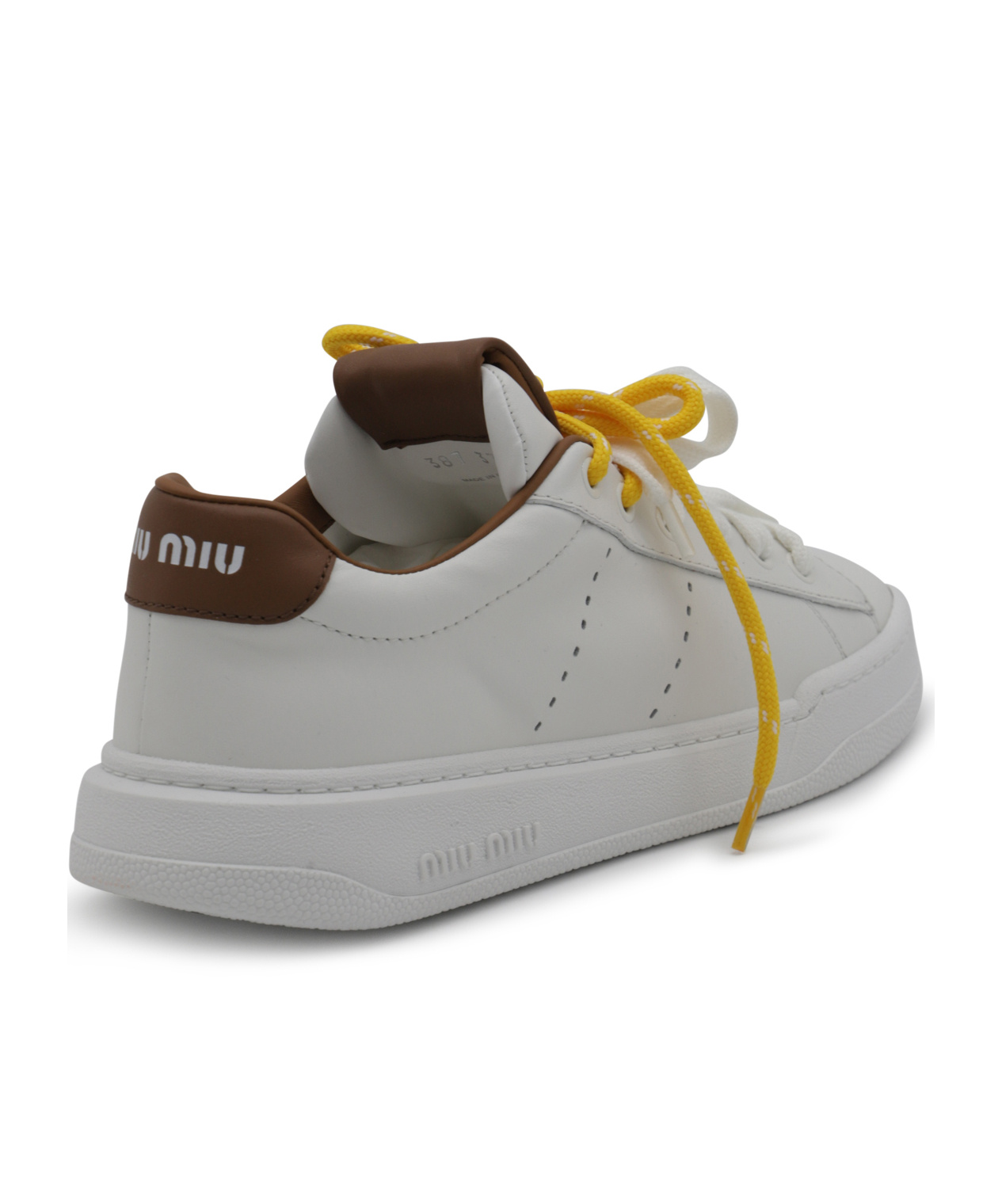 Miu Miu Lace-up Low-cut Casual Shoes In Gray