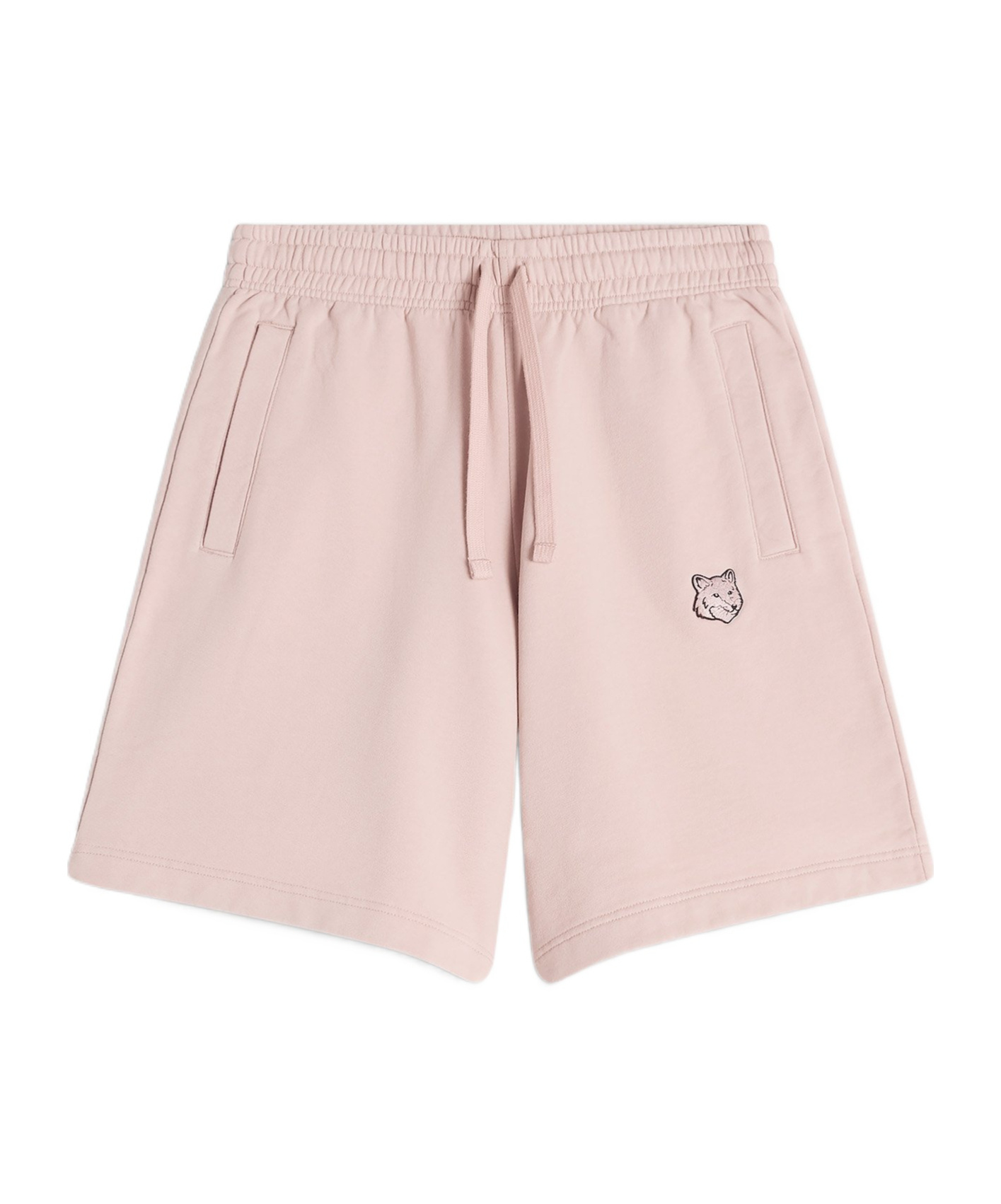 Maison Kitsuné Bold Fox-head Paneling Loose Sports Shorts In Pink