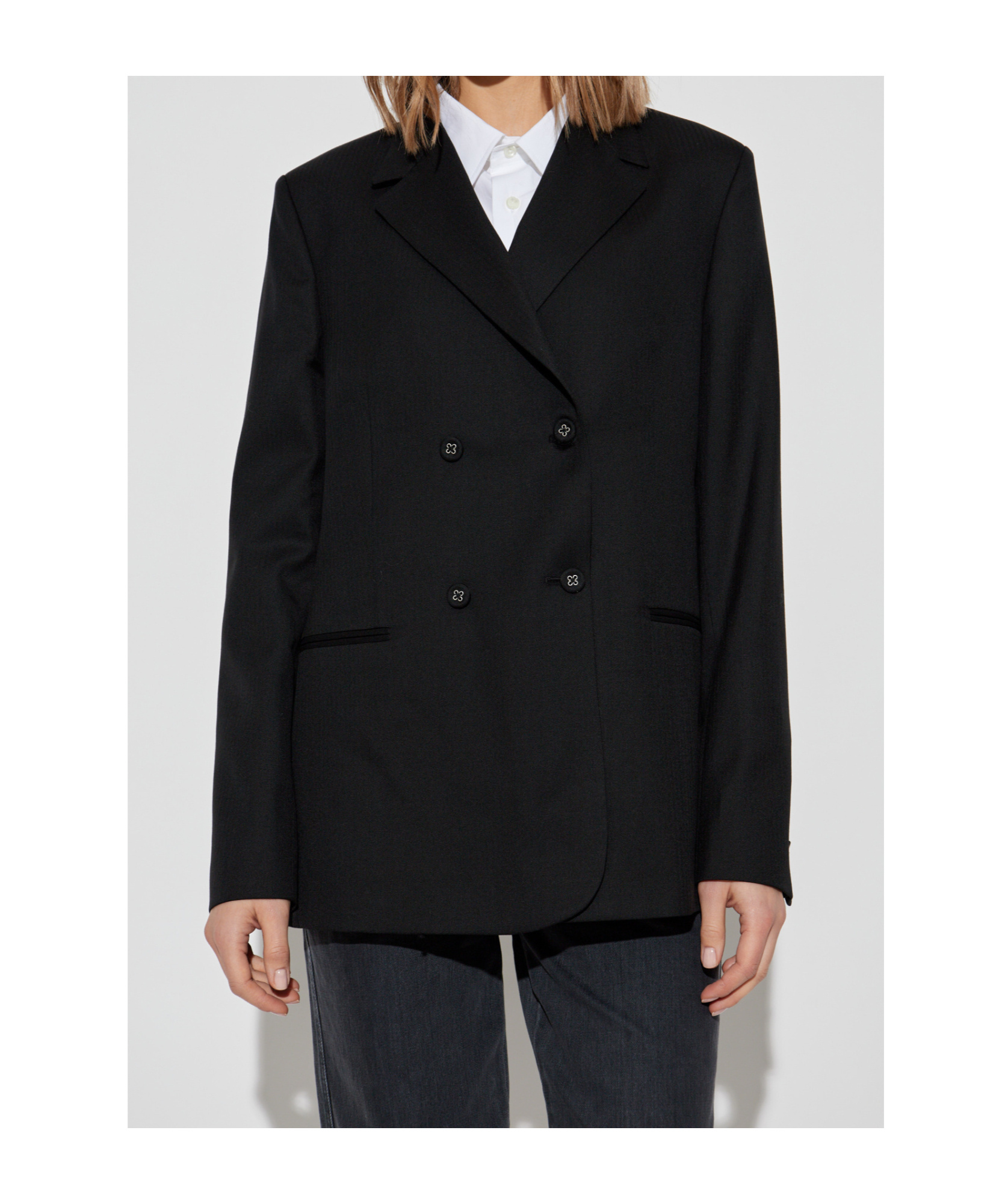 Shop Officine Generale Hilda Blazer In Black