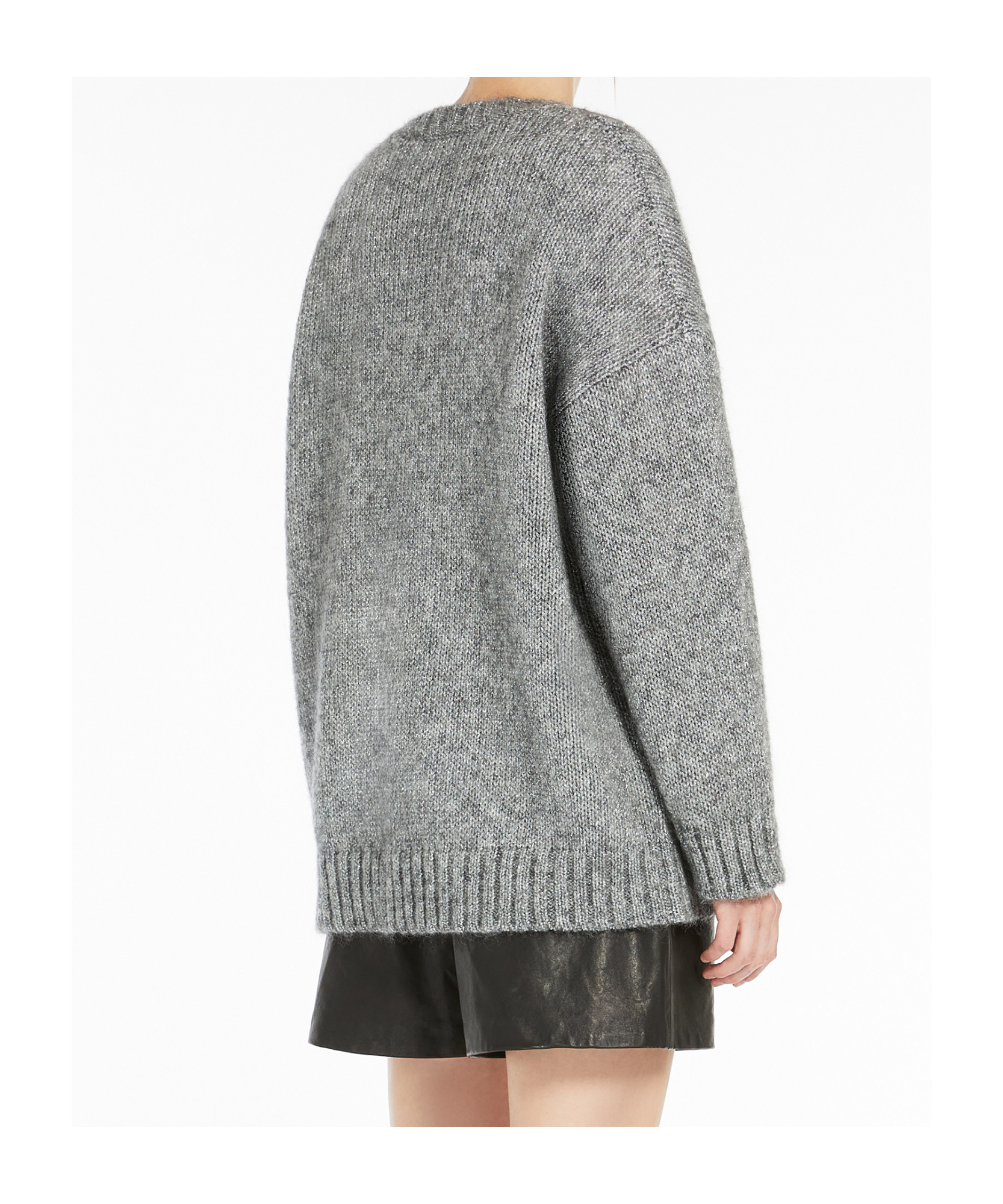 Weekend Max Mara Maglia Antony Argento In Gray