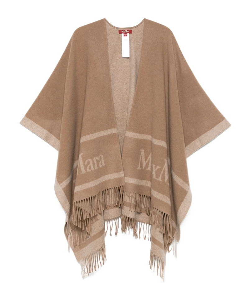 Max Mara Hildestd Cape In Brown