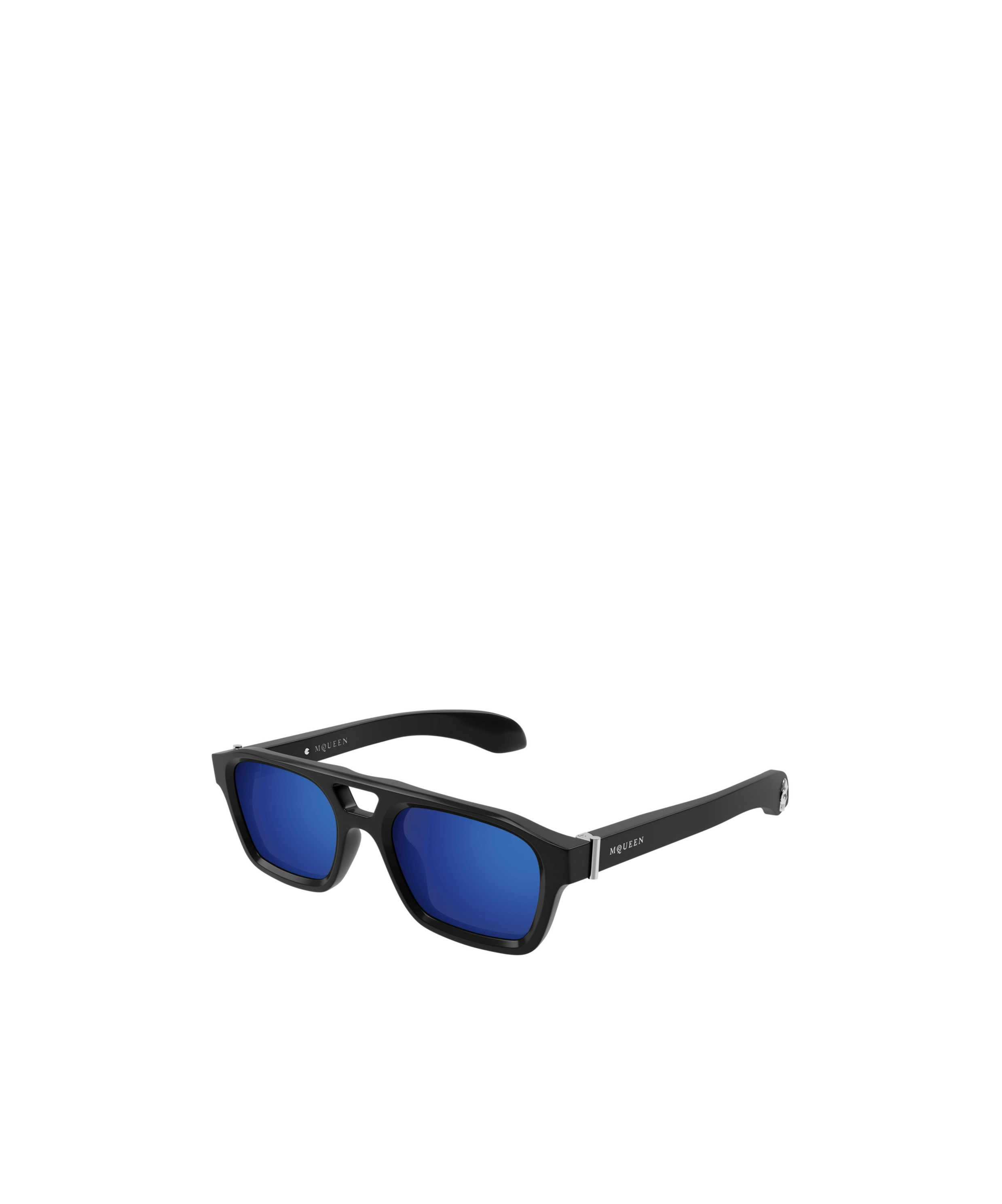 Alexander Mcqueen Eyewear Pilot Frame Sunglasses In Blue