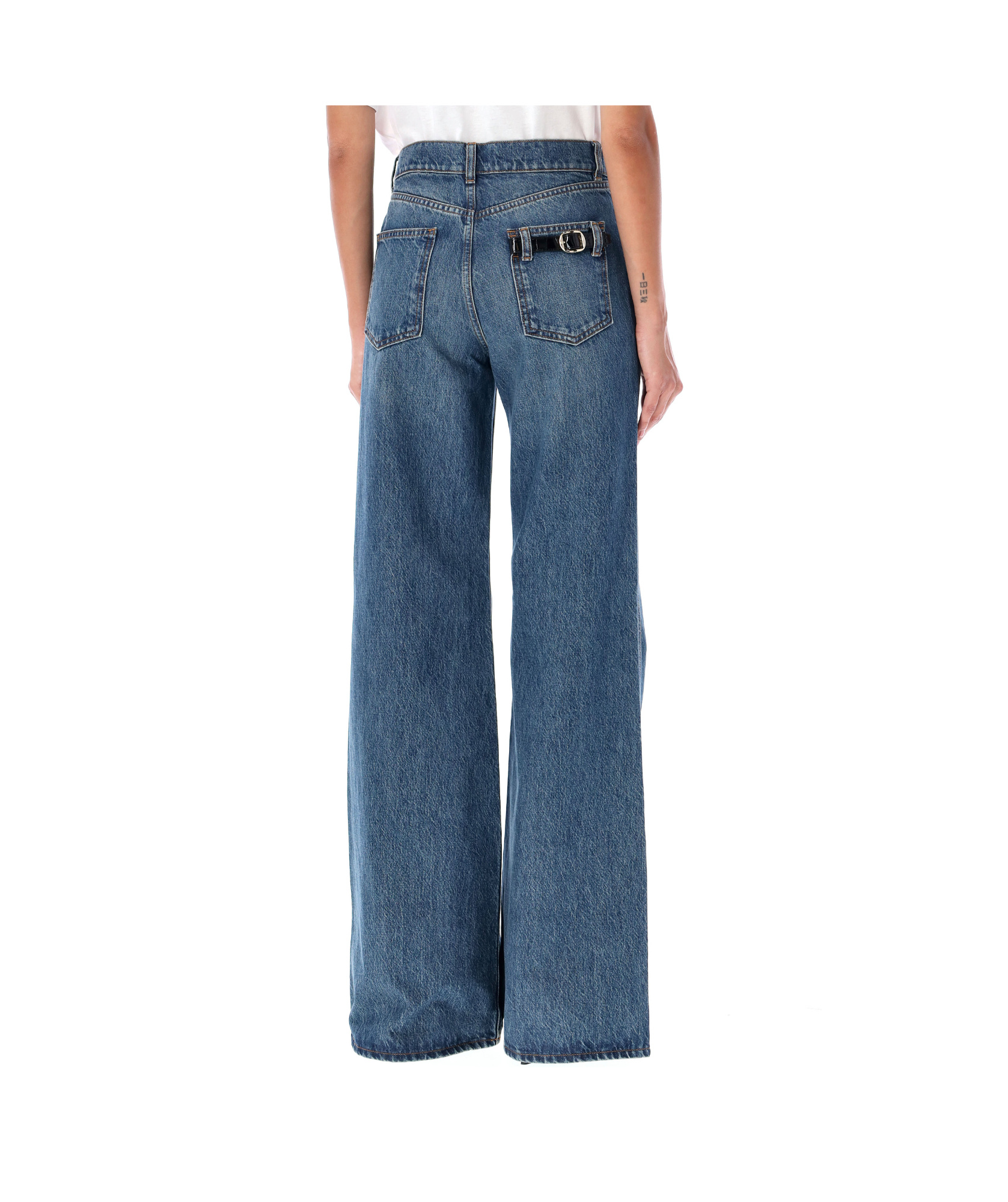 Coperni Rigid Mid-rise Straight-leg Jeans In Blue