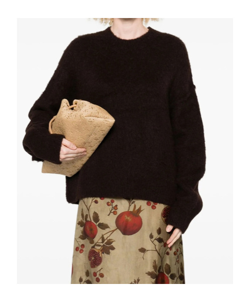 Uma Wang Long Sleeve Sweater In Black