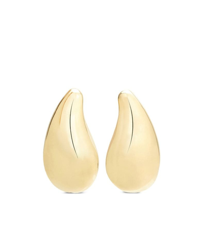 Shop Courrèges Drop Clip-on Earrings In Yellow