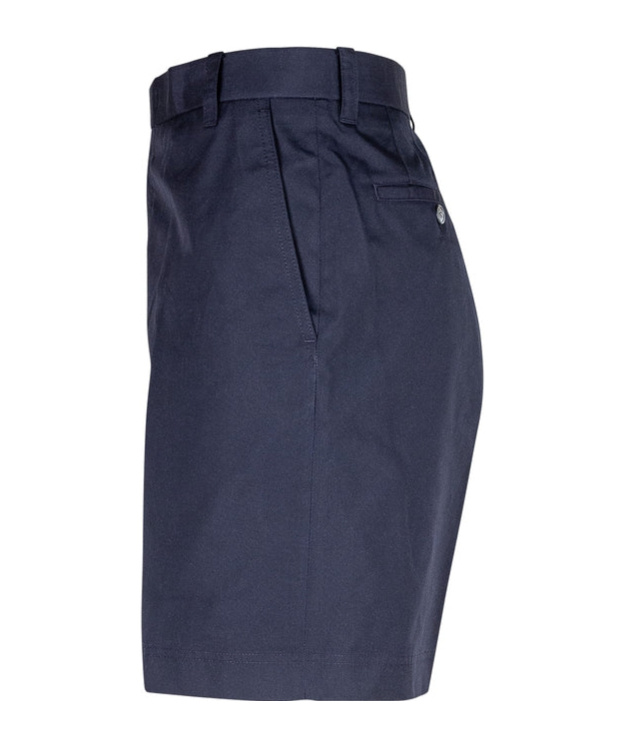 Thom Browne Blue Bermuda Pants With Logo Patch On The Rear And Belt Loops In Navy