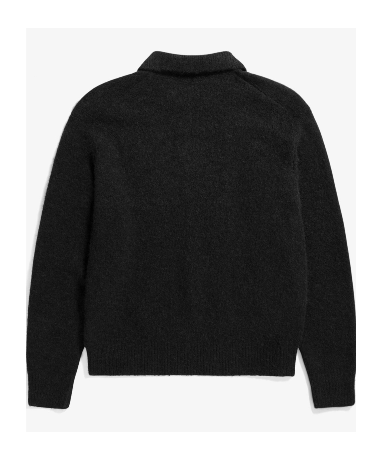Norse Projects Rasmus Casual Brushed Polo Shirt In Black