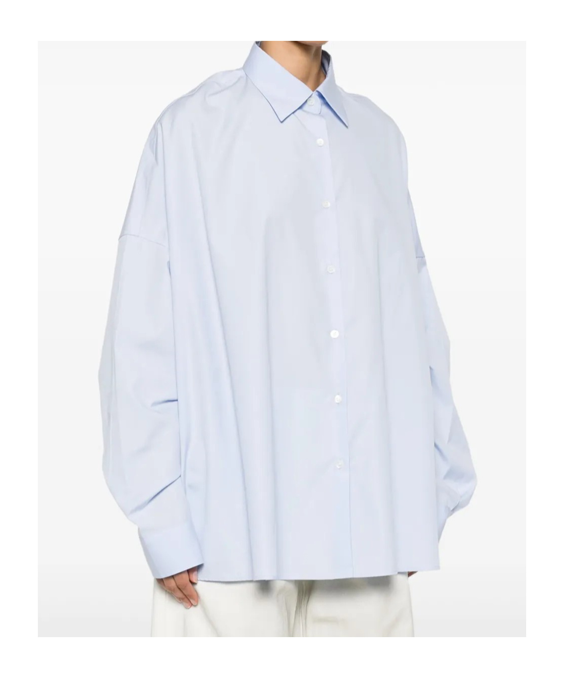 Dries Van Noten Cotton Shirt With Long Sleeves And Collared Neck In White