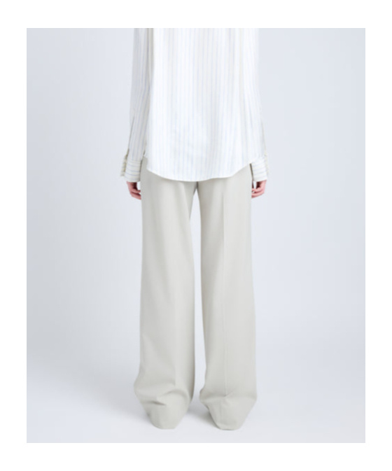 Shop Proenza Schouler Savannah Pant In Wool Gabardine Suiting In White