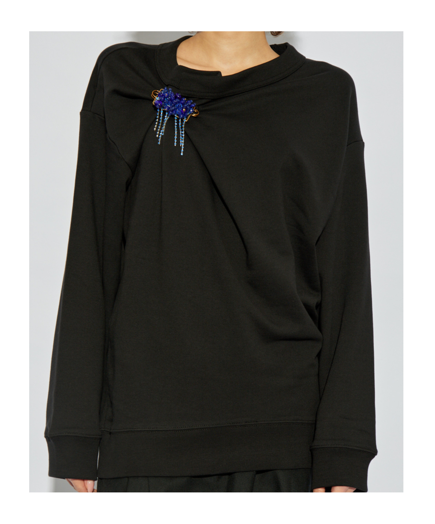Shop Dries Van Noten Long-sleeved Sweater In Black